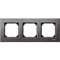 M-Elegance Рамка 3-ная, серый родий (max 11)