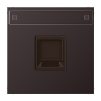 Плата (фиксация защёлкиванием) с полем для надписи для одного модуля; металл; дарк, AL1969-1NAWED