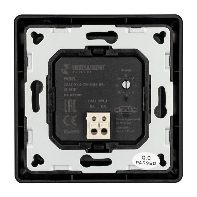 INTELLIGENT ARLIGHT Панель DALI-223-2G-DIM-IN-BLACK (BUS) (IARL, -), 031101