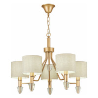 Evoluce SLE107003-05 Светильник подвесной Золотистый/Бежевый E14 5*40W