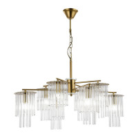ST LUCE SLE1122-303-08 Светильник подвесной Латунь/Прозрачный E14 8*40W