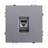 Розетка Ethernet RJ45 Cat.5, серый Kollinger Eclipse EC-017GY