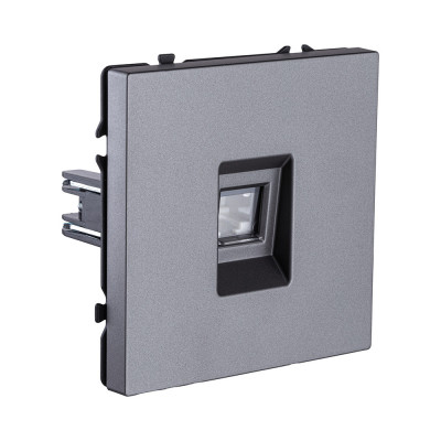 Розетка Ethernet RJ45 Cat.5, серый Kollinger Eclipse EC-017GY