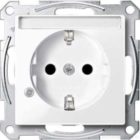 SM Розетка с индикатором, шторк., полем для надписи 2К+З 16А 250В~, активно-бел. SM Розетка с индикатором, шторк., полем для надписи 2К+З 16А 250В~, активно-бел.