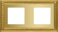 FD01232OB Fede Sevilla Рамка 2-ная, Bright Gold
