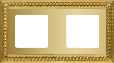 FD01232OB Fede Sevilla Рамка 2-ная, Bright Gold