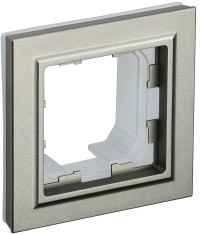 BRITE Рамка 1-мест. IP44 РУ-1-БрШ-44 шамп. IEK, BR-M12-44-K37