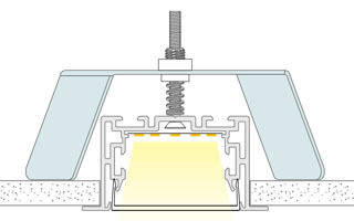 Держатель S2-LINIA55-F Set (Arlight, Металл), 021191