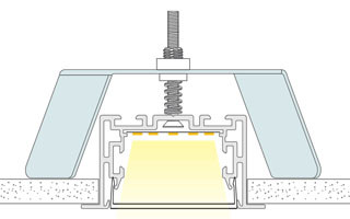Держатель S2-LINIA55-F Set (Arlight, Металл), 021191