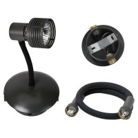 LUSSOLE BAY SHORE Трековый светильник, цвет основания - черный, плафон - металл (цвет - черный), 1x50W GU10, LSP-9820 LUSSOLE BAY SHORE Трековый светильник, цвет основания - черный, плафон - металл (цвет - черный), 1x50W GU10, LSP-9820