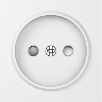 Donel A07 матовый белый накладка для розетки без заземления, со шторками 16A 250 В~,серия DB, DE21633