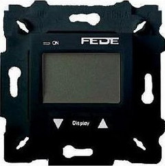 FD18001-M Fede Fede Терморегулятор комнатный 16A с LCD диспллем, черный