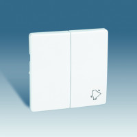 Simon S82,82N Клавиша 2-ная  с пиктограммой "звонок" для 75301-39, алюминий, 82027-33