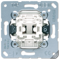 Балансирный выключатель 10 A/ 250 B, однополюсный, пружинные зажимы, возможна подсветка; не подходит к клавишам серии EP; универсальные встраиваемые механизмы, 501U Балансирный выключатель 10 A/ 250 B, однополюсный, пружинные зажимы, возможна подсветка; не подходит к клавишам серии EP; универсальные встраиваемые механизмы, 501U