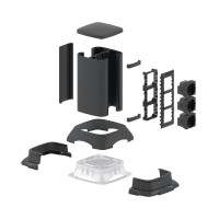 ДКС Миниколонна алюминиевая, 0.25м, цвет чёрный, 19523