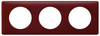 Celiane. Рамка 3-постовая. Цвет  "Перкаль бордо"