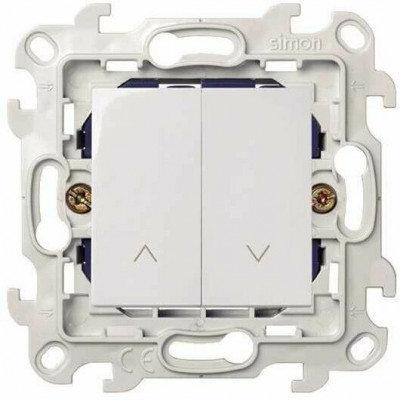 Simon Выключатель жалюзи 10A 250В~ белого цвета S24 Harmonie, 2410331-030