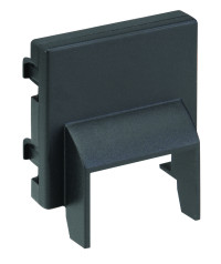 Simon SConnect Плата для ввода кабель-канала 20х20мм к Офиблок Плюс, 45х45мм, графит, K21-14