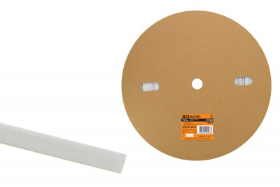 Термоусаживаемая трубка ТУТнг 12/6 белая (100 м/ролл) TDM Electric, SQ0518-0022