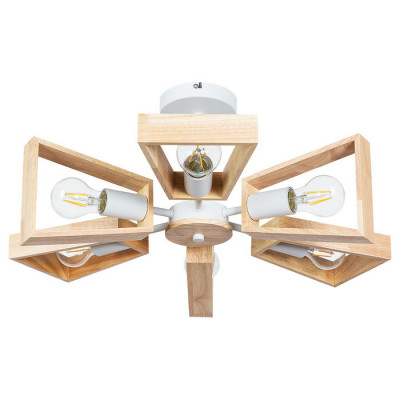 Arte Lamp BRUSSELS, Светильник потолочный, цвет арматуры - белый, цвет плафона/декора - бежевый, 6x60W E27, A8030PL-6WH