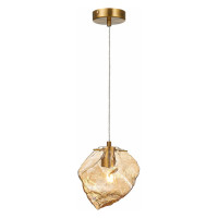 ST LUCE SL1175.303.01 Подвес ST-Luce Латунь/Янтарный E14 1*40W