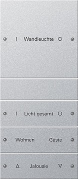 220426 Gira Набор клавиш 4-клав. (1+3), ГРАВИРОВКА 220426 Gira Набор клавиш 4-клав. (1+3), ГРАВИРОВКА