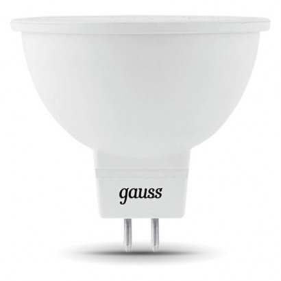 Лампа Gauss MR16 7W 630lm 6500K GU5.3 LED 1/10/100, 101505307