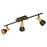 94586 Светодиодный спот BARNHAM, 3х3,3W (GU10), L585, сталь, черный, медный