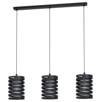 99347 Подвес CREMELLA, 3х40W(E27), L940, B180, H1100, сталь, черный