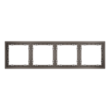 Рамка пластиковая VOLTUM S70 на 4 пост, (капучино), VLS100414