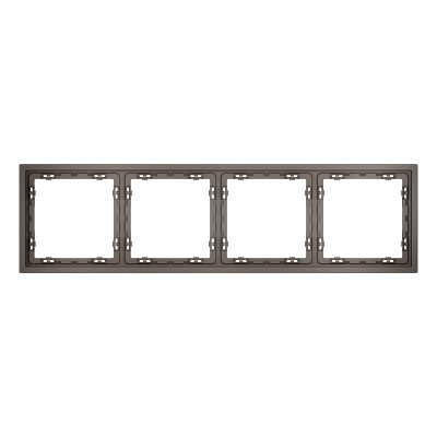 Рамка пластиковая VOLTUM S70 на 4 пост, (капучино), VLS100414