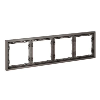 Рамка пластиковая VOLTUM S70 на 4 пост, (капучино), VLS100414