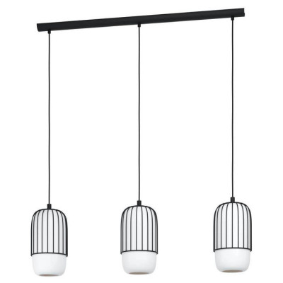 99619 Подвесной потолочный светильник (люстра) MULEGES, 3x40W, E27, L960, B160, H1100, сталь/стекло,