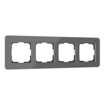 Werkel W0042440/ Рамка на 4 поста Elite (графит, стекло), a057881