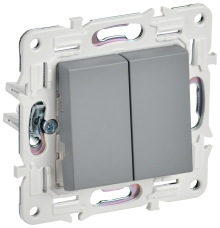 SKANDY Выключ. 2-кл. прох. 10А SK-V05Gr сер. IEK, SK-V22-0-10-K03 SKANDY Выключ. 2-кл. прох. 10А SK-V05Gr сер. IEK, SK-V22-0-10-K03