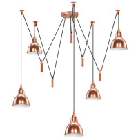 Lightstar 761053 (MD17003036-5A) Люстра ACROBATA 5х40W E14 РОЗОВОЕ ЗОЛОТО (в комплекте)