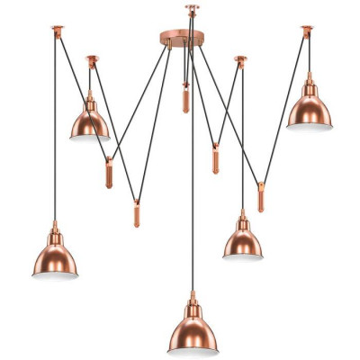 Lightstar 761053 (MD17003036-5A) Люстра ACROBATA 5х40W E14 РОЗОВОЕ ЗОЛОТО (в комплекте)