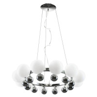 Lightstar 801124 (MD2028-12) Люстра SFERETTA 12х40W G9 ХРОМ/БЕЛЫЙ (в комплекте)