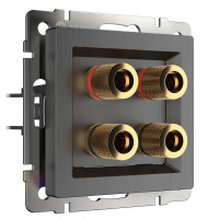 Werkel W1185004/ Акустическая розетка (графит рифленый), a050752