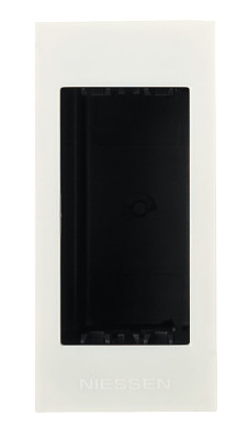 N2671 BL - Цоколь для установки в мебель/перегородки на 1 модуль, серия Zenit, цвет альпийский белый - 2CLA267100N1101