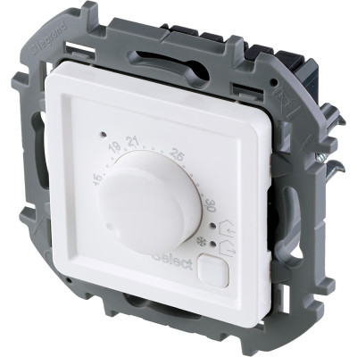 Legrand Терморегулятор для тёплого пола - Legrand Inspiria - с внешним датчиком в комплекте 16А 230В - белый, 673810