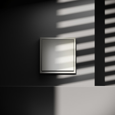 Проходной переключатель встраиваемый VOLTUM S70 одноклавишный 10А, (шелк), VLS010304