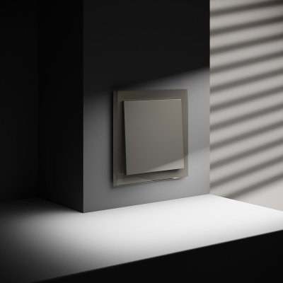 Проходной переключатель встраиваемый VOLTUM S70 одноклавишный 10А, (шелк), VLS010304