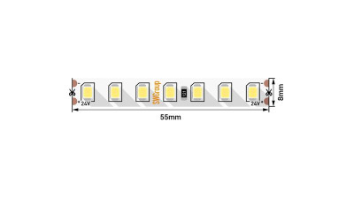 Лента светодиодная ПРО 2835 126 LED/м 13 Вт/м 24В IP20 нейтр. бел. (уп.5м) SWG PRO 00-00005853
