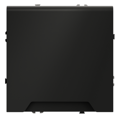 Розетка встраиваемая VOLTUM S70 с заземлением, защитными шторками и крышкой 16А, (черный матовый), VLS040308