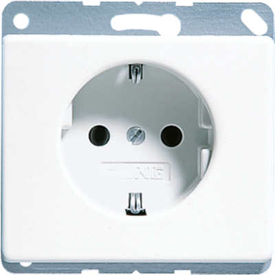 Штепсельная розетка SCHUKO с защитой от детей 16A 250V~; белая, SL520KIWW