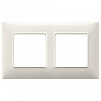 Vimar Накладка для 4 модулей (2+2) расстояние между центрами 57мм белый гранит, 14645.06