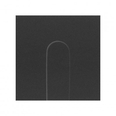 Simon 10002051-238 Накладка широкого вывода кабеля цвета черный матовый S100