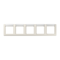 Рамка 5-кратная с полем для надписи для горизонтальной установки; слоновая кость, AS5850NA Рамка 5-кратная с полем для надписи для горизонтальной установки; слоновая кость, AS5850NA