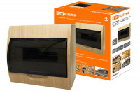 Бокс ЩРН-П-10 модулей навесной пластик IP41 "Эко" (сосна) TDM Electric, SQ0901-0015